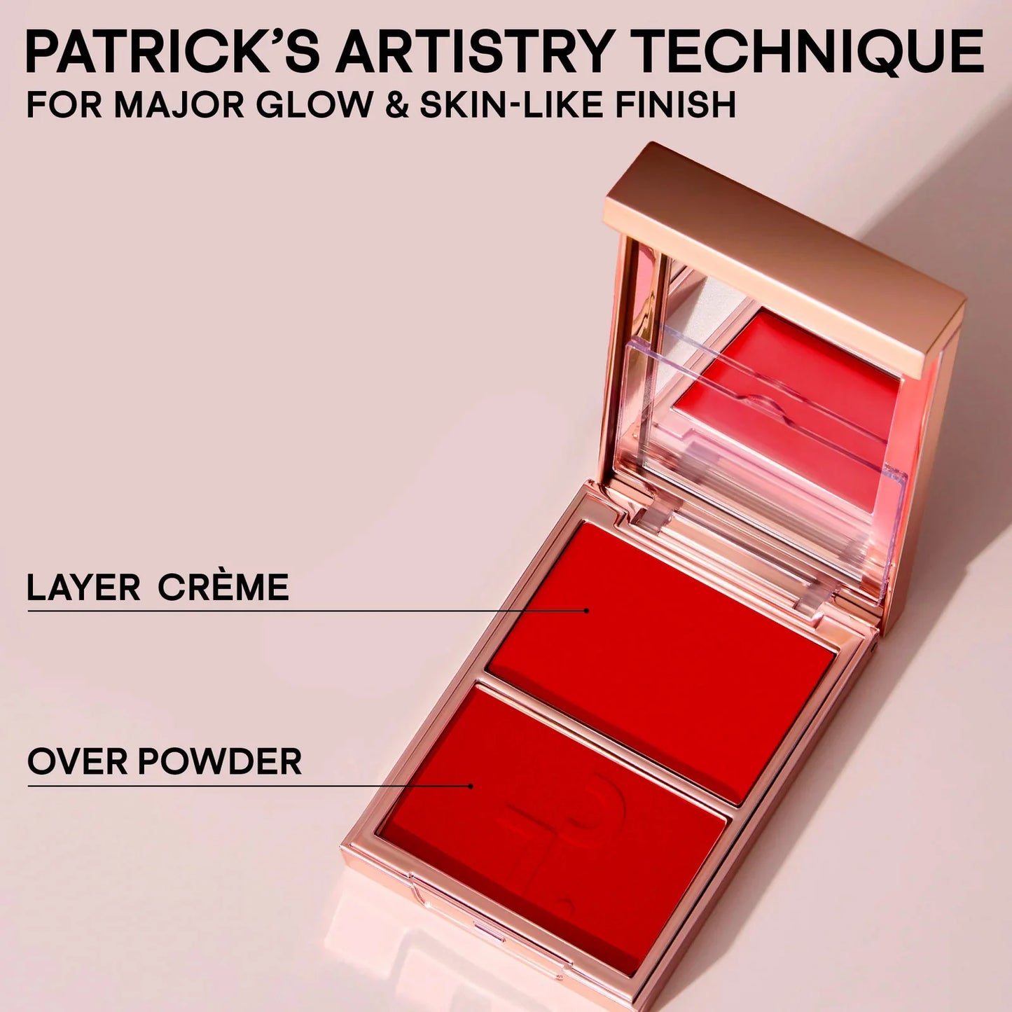 Major Headlines Double-Take Crème & Powder Blush Duo - PATRICK TA BEAUTY