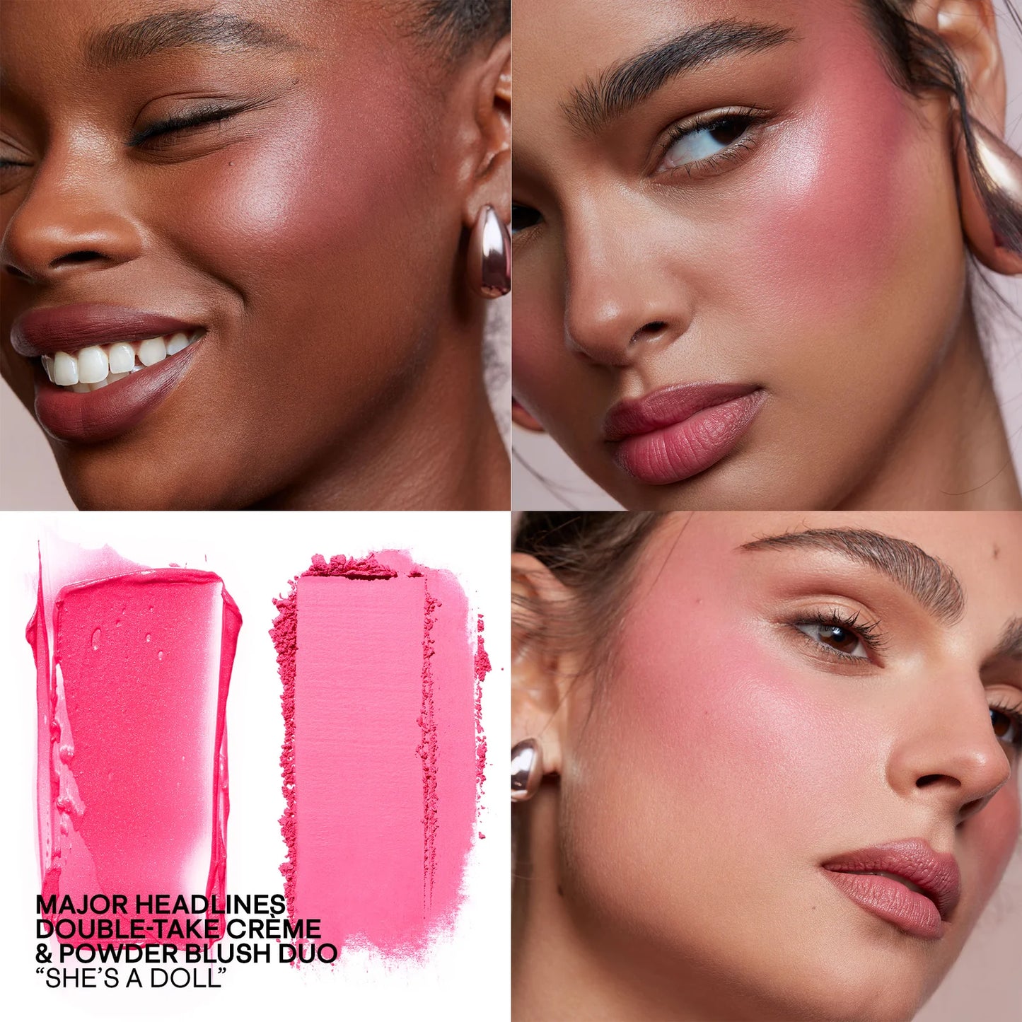 Major Headlines Double-Take Crème & Powder Blush Duo - PATRICK TA BEAUTY