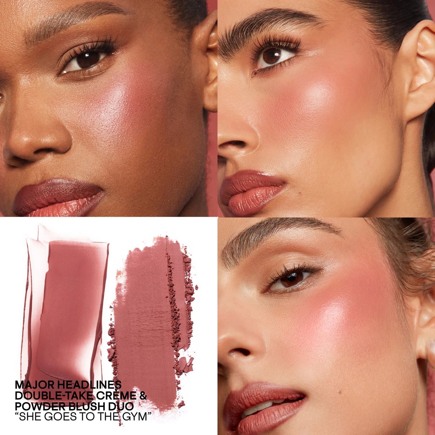 Major Headlines Double-Take Crème & Powder Blush Duo - PATRICK TA BEAUTY
