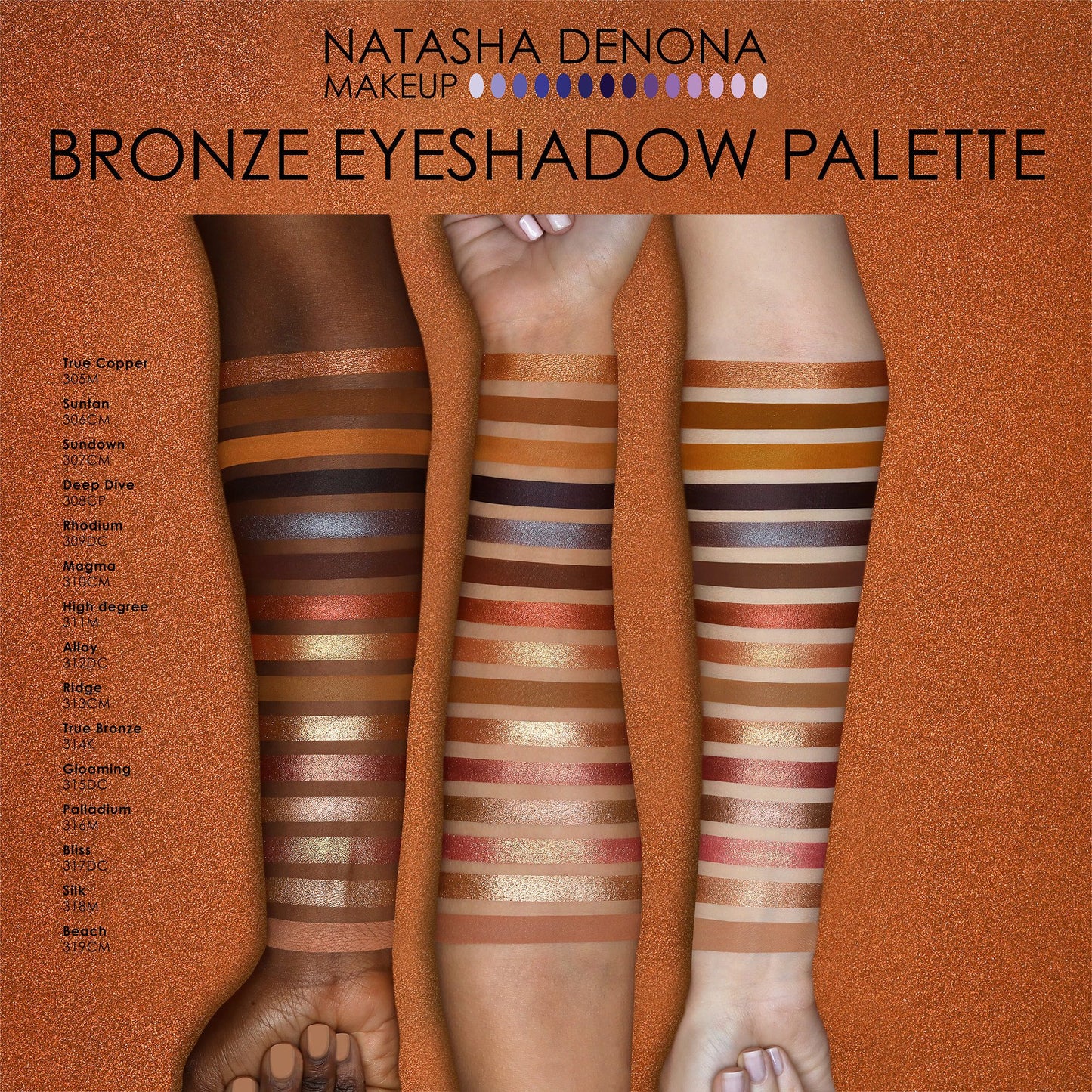 Bronze Eyeshadow Palette - Natasha Denona